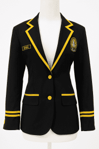 Almamater Hitam List Kuning